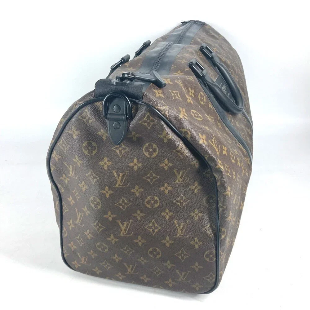 LOUIS VUITTON Authentic Black Monogram Canvas Boston Bag - Picture 4 of 16
